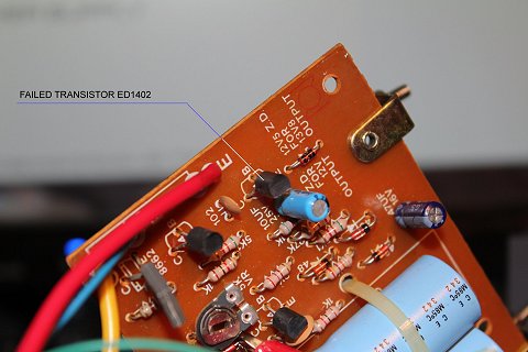 Failed transistor ED1402