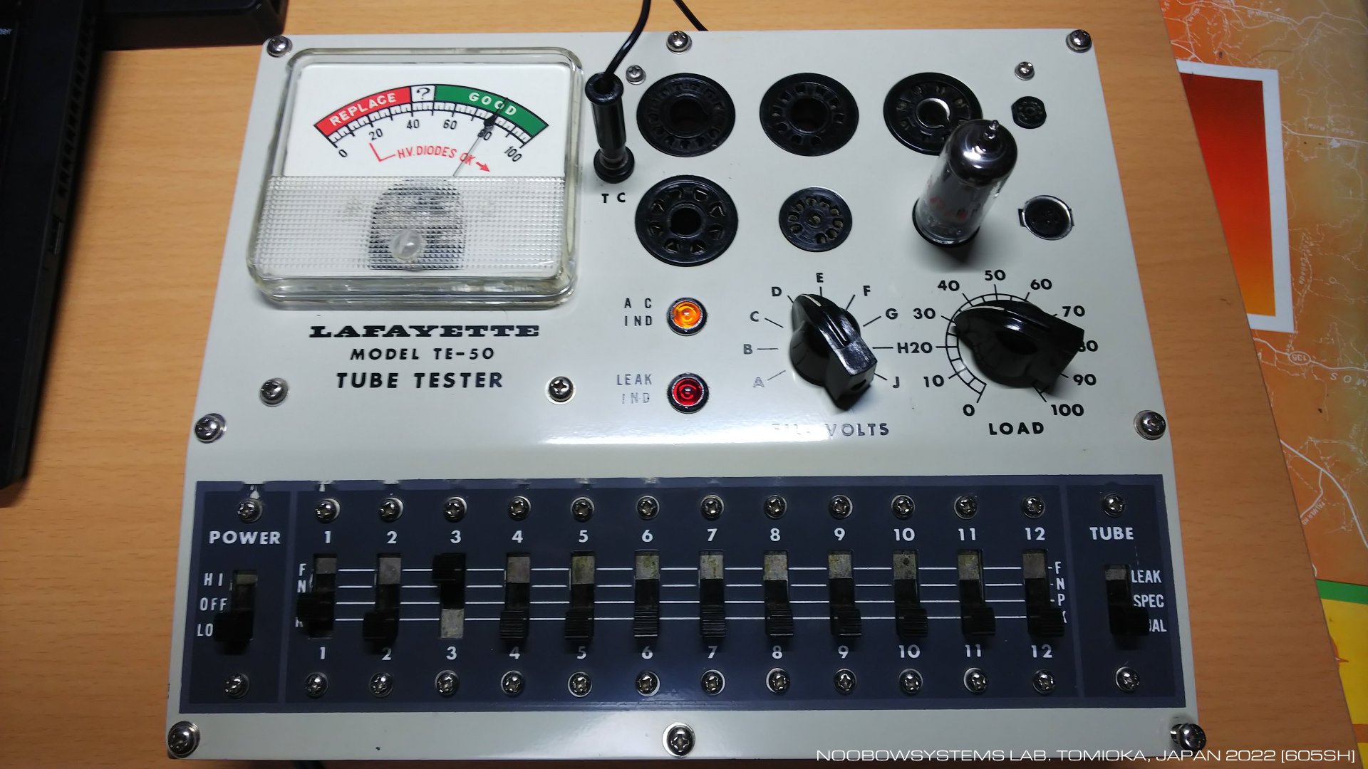 Lafayette TE-50 Tube Tester : Back to Life again : NoobowSystems Lab.