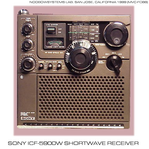 Sony ICF-5900W Front View - Click here for larger image