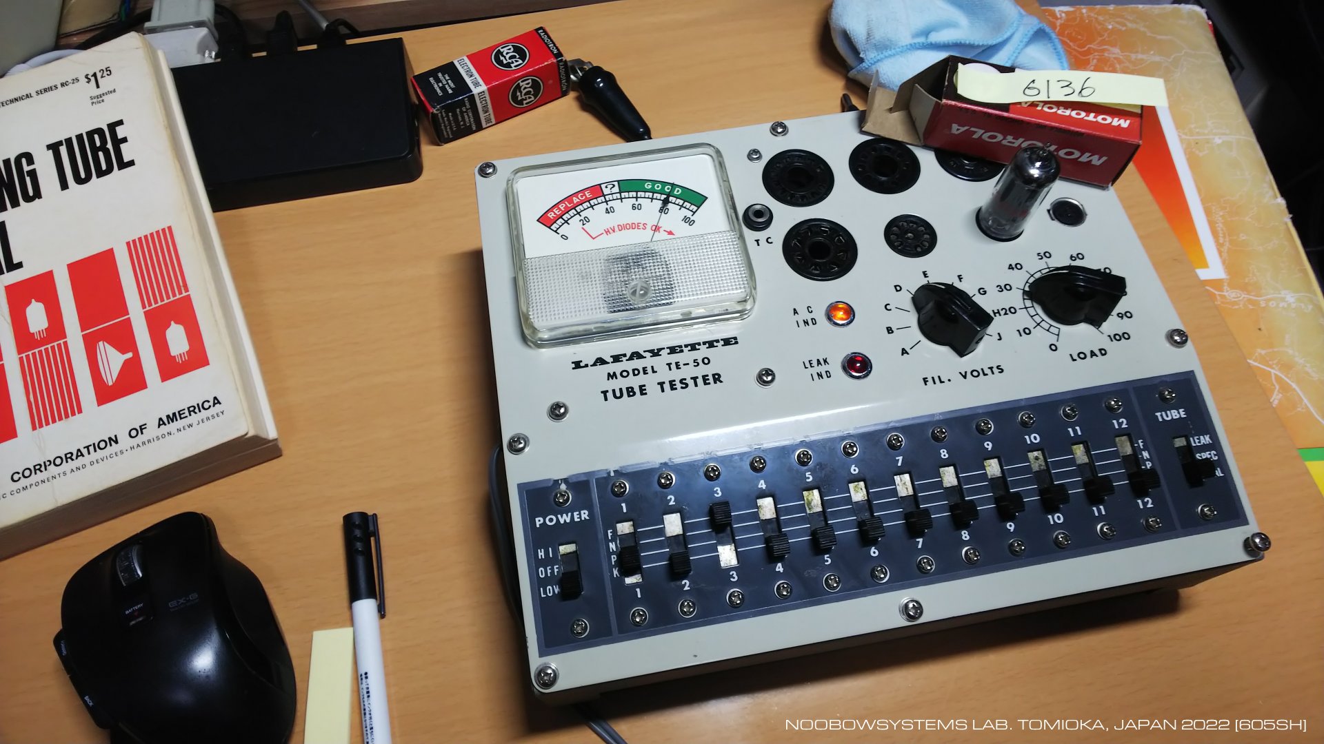 Lafayette TE-50 Tube Tester : Back to Life again : NoobowSystems Lab.