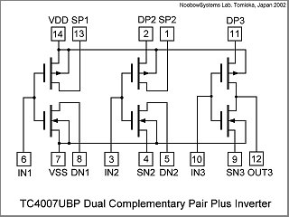 TC4007UBP Internal Circuit