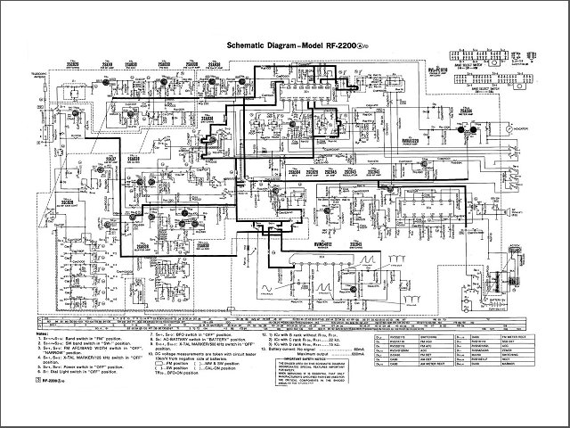 RF-2200 Circuit Diagram: Click here for larger image Click here for larger image